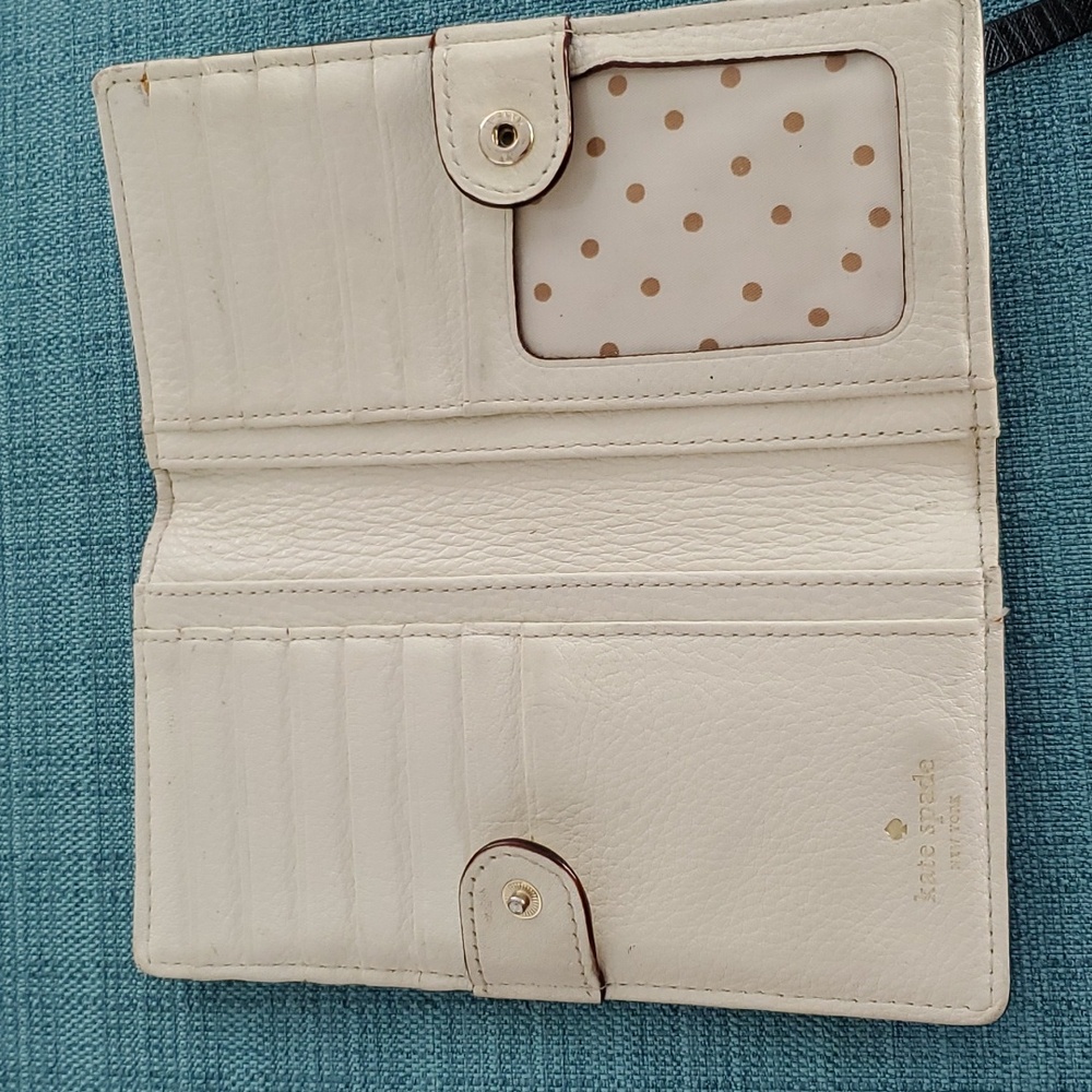 KATE SPADE WALLET CREAM/BLACK - Picture 3 of 14